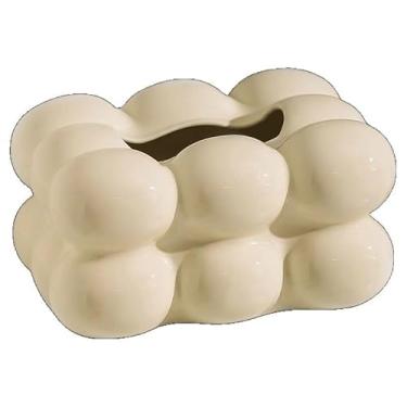 Imagem de porta-lenços Porta-toalhas de papel minimalista para sala de estar, peça de decoração sofisticada.