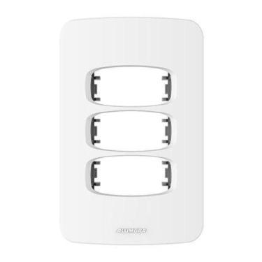 Imagem de Placa 4x2 3 postos c/suporte gracia maxx - Alumbra