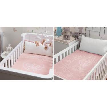 Imagem de Cobertor Bebe Colibri Rosa Hipoalergenico 80x110 cm - JOLITEX