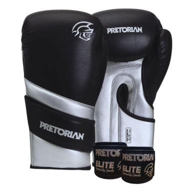 Imagem de Kit Pretorian Boxe Muay Thai Elite Luva e Bandagem-Masculino