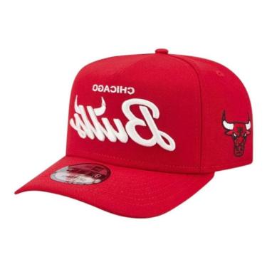 Imagem de Boné New Era 950 A-Frame Chicago Bulls Local Play Vermelho-Masculino