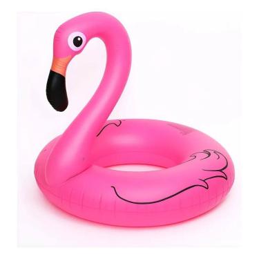 Imagem de Boia Inflável Flamingo Grande 120Cm Adulto Praia +