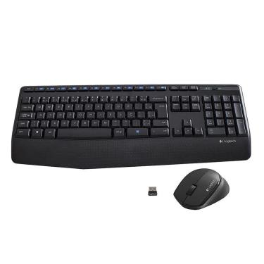 Imagem de Wireles Combo Logitech Teclado + Mouse Sem Fio Mk345 Usb Preto