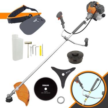 Imagem de Roçadeira Tekna Lateral 43cc à Gasolina + Faca 80 Dentes