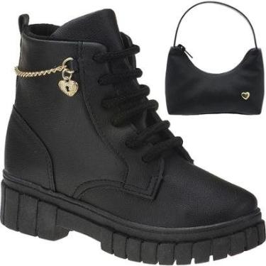 Imagem de Bota Coturno Infantil Feminino com Bolsinha-Feminino