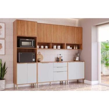 Imagem de Cozinha Modulada MGM 5 Peças Divina C5P180 Cinamomo/Off