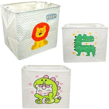 Imagem de Cesto Organizador Dobrável Poliéster Com Alça 50X50X40Cm - Fu Xing