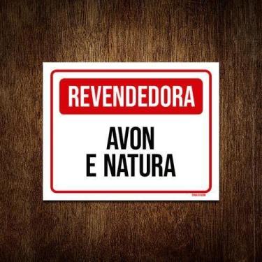 Imagem de Kit 10 Placa Sinalização - Revendedora Avon Natura - Sinalizo