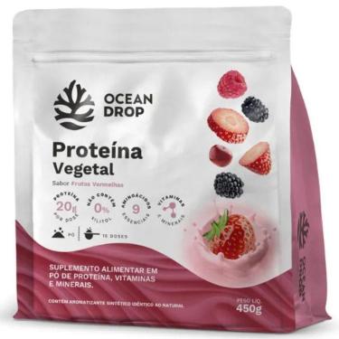Imagem de Proteina Vegetal Vegana Frutas Vermelhas 450g - Ocean Drop-Unissex