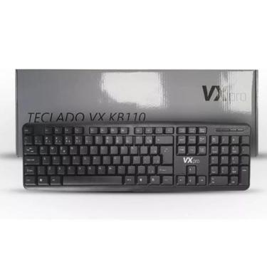 Imagem de Teclado Duex Usb Vxkb110 Com Fio Preto