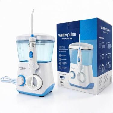 Imagem de Irrigador Oral Waterpulse Flosser Blue Dental Wp 62 Portátil 10 Níveis