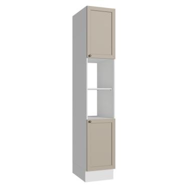 Imagem de Paneleiro 40 Cm 2 Portas E 2 Nichos Branco-crema Vik Madesa Branco-crema