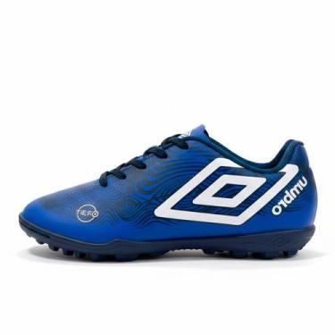 Imagem de Chuteira Umbro Orbit Society Resistente Grama Sintética, Azul, 31