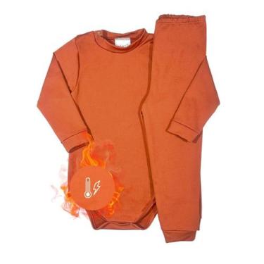 Imagem de Conjunto Infantil Térmico Segunda Pele Peluciado Body Calça - Pettenat