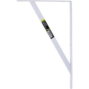 Imagem de Suporte Braço Parede Mão Francesa Branca 30X19Mm Tradestar