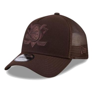 Imagem de Boné New Era 940AF NHL Anaheim Ducks Trucker Tonal Brown-Masculino