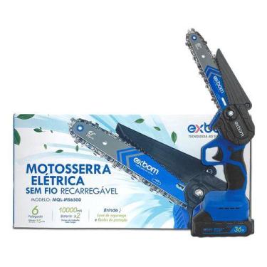 Imagem de Moto Serra Portátil de 36V com Bateria Recarregável Motor 3000rpm - Ni