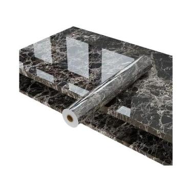 Imagem de Papel De Parede Adesivo Impermeável De Mármore 40cm Para Banheiro, Coz