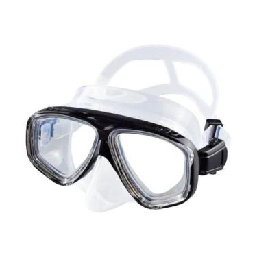 Imagem de Máscara De Snorkel De Silicone Com Visão Ampla, Óculos De Mergulho Com