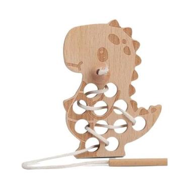 Imagem de Brinquedo De Madeira Montessori Com Animais Para Enroscar, Atividade D