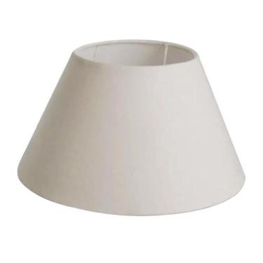 Imagem de Cúpula de abajur 20x10x30cm tecido Algodão Soquete Importado Cor bege 