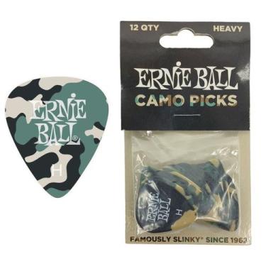 Imagem de 12 Palhetas ERNIE BALL Grossa 0,72 mm CAMUFLAGEM P09223