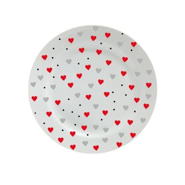 Imagem de Prato De Porcelana 11cm Decorado - Corações