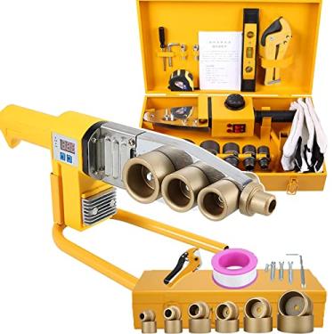 Imagem de MáQuina De Solda De Tubo De PláStico, Interruptor Duplo + Temperatura AjustáVel (0-320 ℃), Com Caixa + Kit De Tesoura, Para Soldagem (6pcs/20-63mm) Tubos Ppr/Pe/Pp