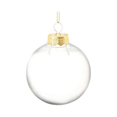 Imagem de Enfeites De Natal Em Plástico Transparente, Bolas Preenchíveis Para Pe