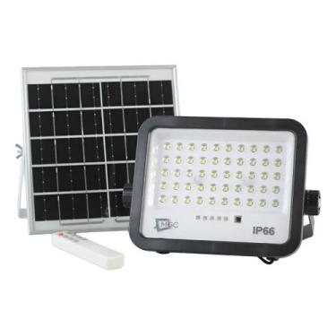 Imagem de Refletor Solar Led Holofote 500w Placa Bateria Prova D Água - MGC