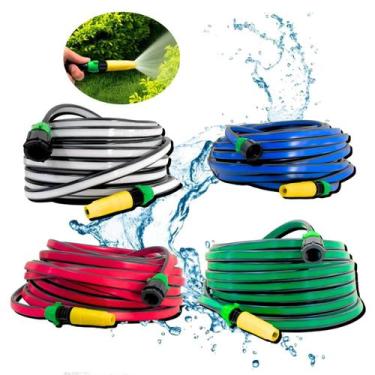 Imagem de Mangueira Colorida Jardim Flexível Antitorção Flat Reforçada Resistent