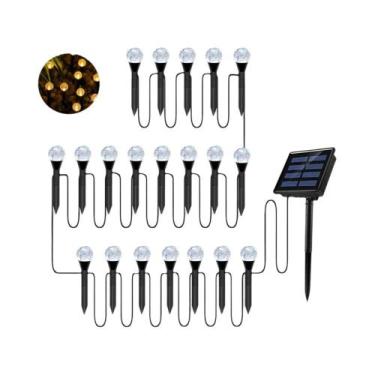 Imagem de Luzes De Bolha LED RGB Solares Com 8 Modos Para Iluminação De Áreas Ex