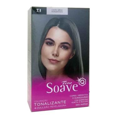 Imagem de Coloração Tonalizante Tono 7.1 Louro Médio Acinzentado - Soave Capelli
