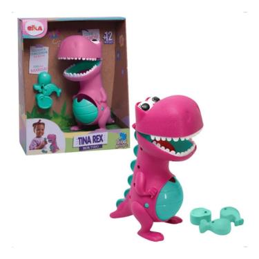 Imagem de Boneca Tina Rex Papa Tudo Brinquedo Didático Para Bebês Elka