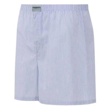 Imagem de Cueca Samba Canção Presidente B272 Algodão - Lenços Presidente, Azul c