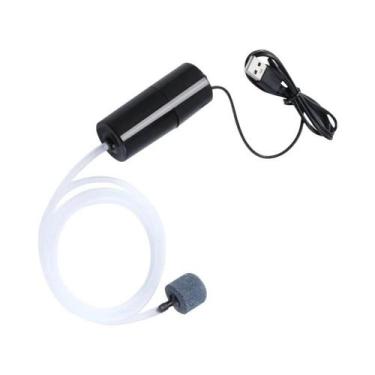 Imagem de Bomba De Ar USB Para Aquário Com Economia De Energia, Com Pedra Difuso