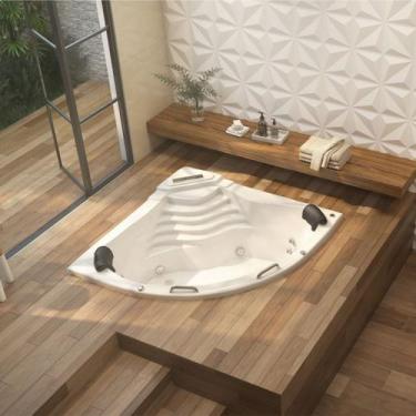 Imagem de Banheira de Hidromassagem Acapulco Gran Luxo 150x211x51cm - P1 - com A