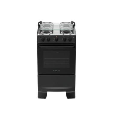Imagem de Fogão 4 bocas Atlas Mônaco Plus Automático Mesa Inox, PRETO