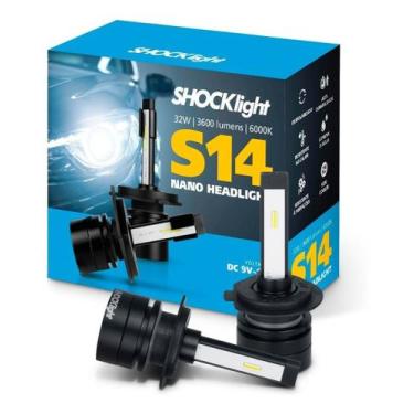 Imagem de Par Lâmpada Super Led Nano Shocklight S14 H7 H11 H15 H1 Hb3, H11