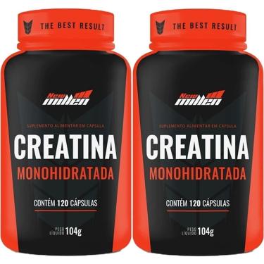 Imagem de Kit 2X Creatina Monohydrate - 120 Cápsulas - New Millen-Masculino