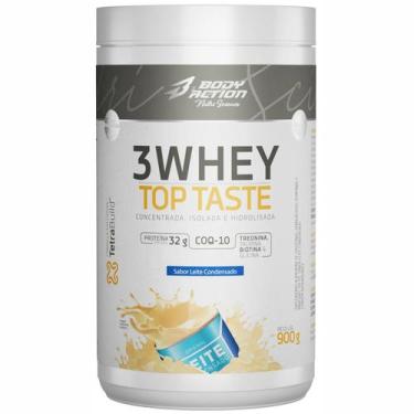 Imagem de 3 whey top taste leite condensado 900g - BODYACTION