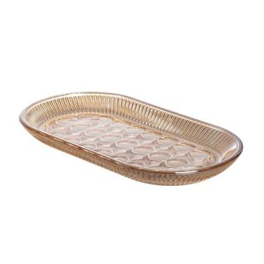 Imagem de Travessa oval Angelica vidro âmbar 22,8x12,6x2,3cm -L Hermitage - L'He