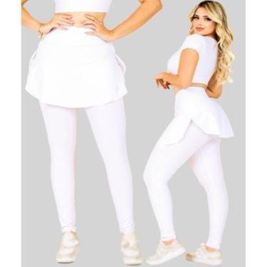 Imagem de Calça Saia Legging Com Bolso Tapa Bumbum Moda Fitness Evangélica Treino Caminhada The S...