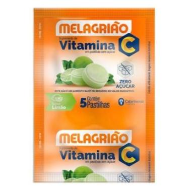 Imagem de Melagrião Vitamina C Zero Açucar Sache 5 Pastilhas Catarinense-Unissex