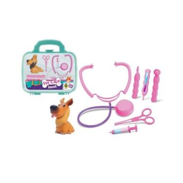 Imagem de Brinquedo maletinha veterinaria com acessórios samba toys