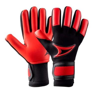 Imagem de Luva Goleiro Three Stars Touch Neoprene Profissional , 8, Vermelho