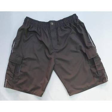 Imagem de Bermuda Plus Size Cargo em Microfibra, 9611 ajuste por cardaço e  elás