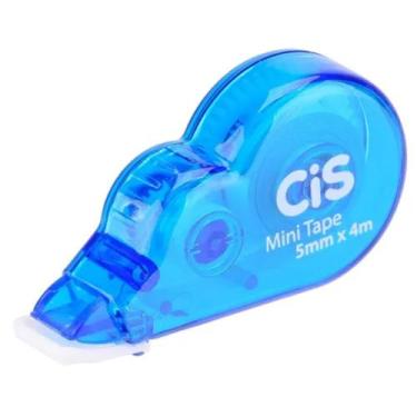 Imagem de Fita Corretiva Mini Tape 5mmx4m - CIS, Azul