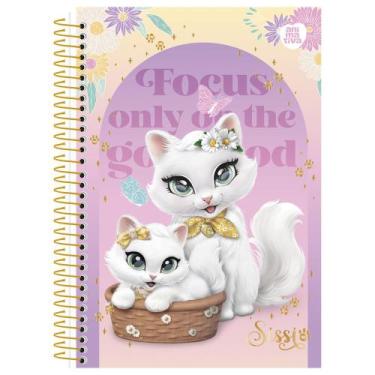 Imagem de Caderneta (Pequena) de Anotações Espiral 1/8 Gatinha Sissi 80 Folhas C