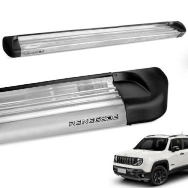 Imagem de Estribo Lateral Jeep Renegade 2016 a 2020 Aluminio Polido Track